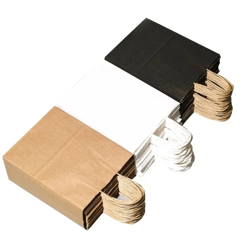 Wedding/Event Supply Store - 100pcs/lot Kraft Paper Bag with Handles