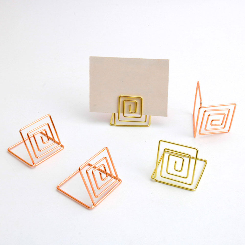 16Pcs Shiny Holder for Cards P - Table Number Gold 评论和价格