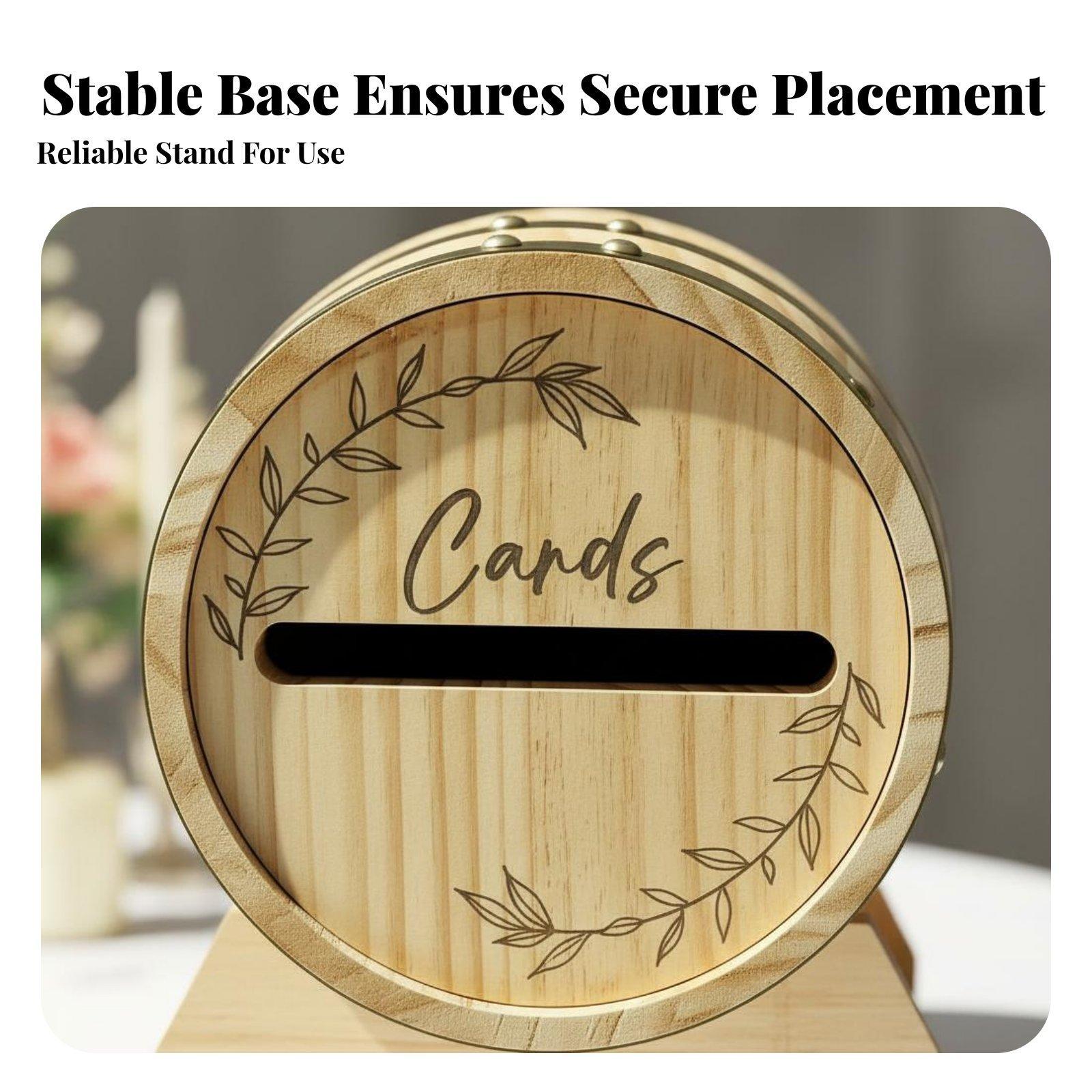 Large Wooden Card Box with Slo - Wedding Card Box 评论和价格