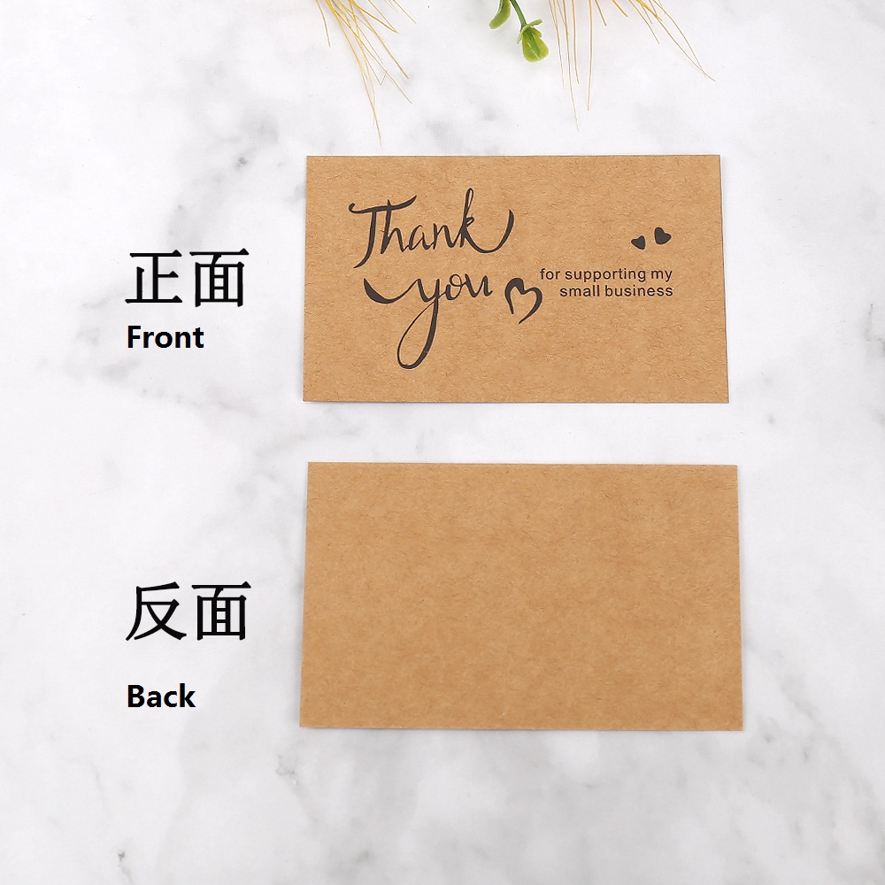 50pcs Thank You Cards Kraft Pa - Wedding Decor Supply Store 评论和价格
