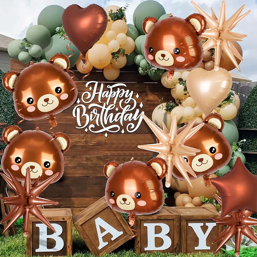 Bear Balloon, Aluminum Foil Ba - Wedding Zoo 评论和价格