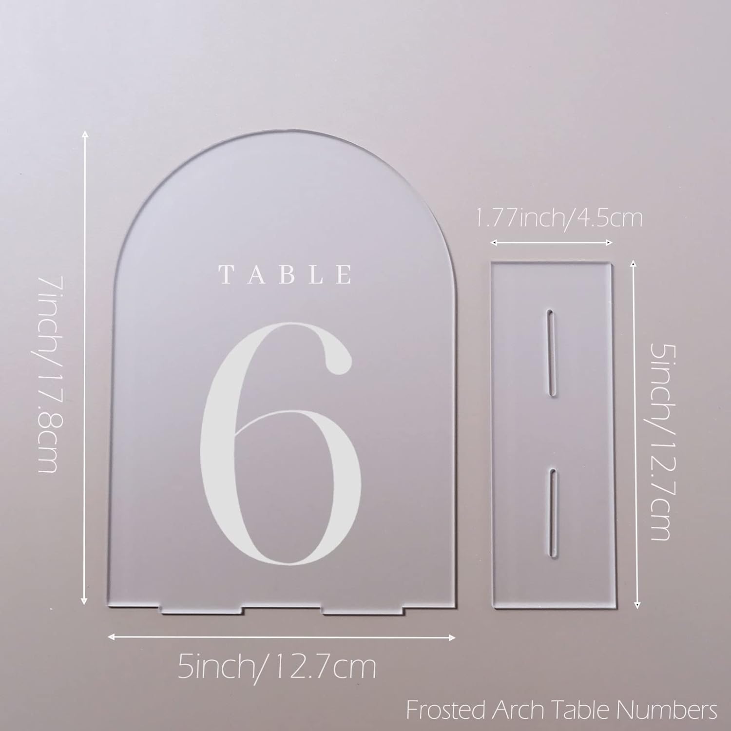 Arch Acrylic Table Numbers wit - Table Number Gold 评论和价格