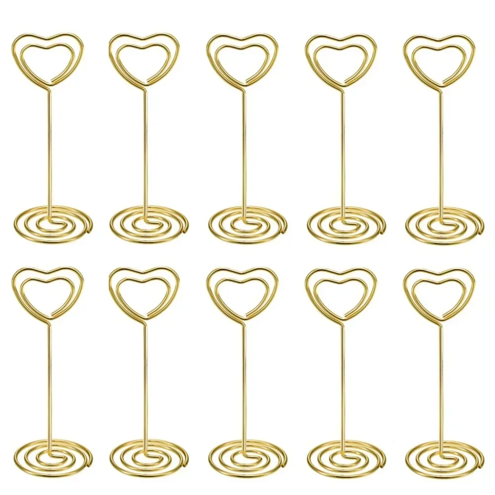 10pcs Heart Shape Table Number - Table Number Gold 评论和价格