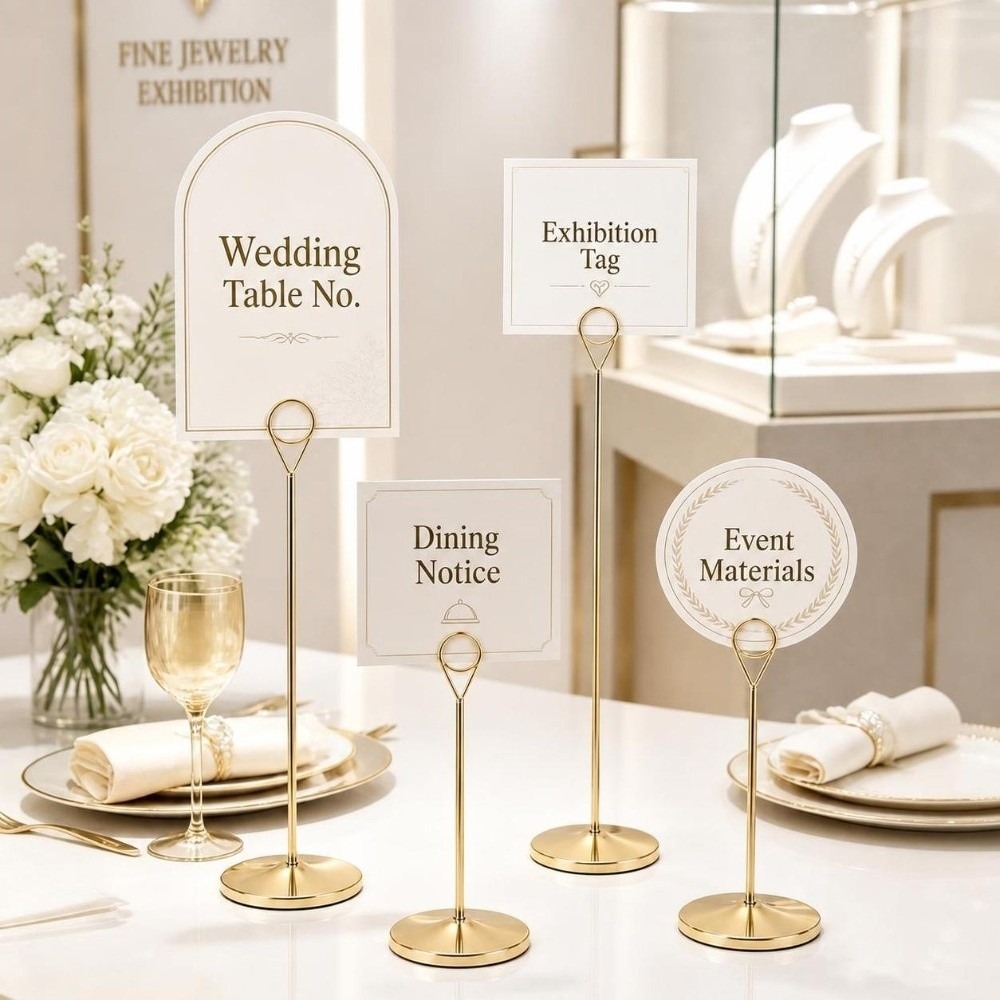 Portable Metal Table Number Ho - Table Number Gold 评论和价格