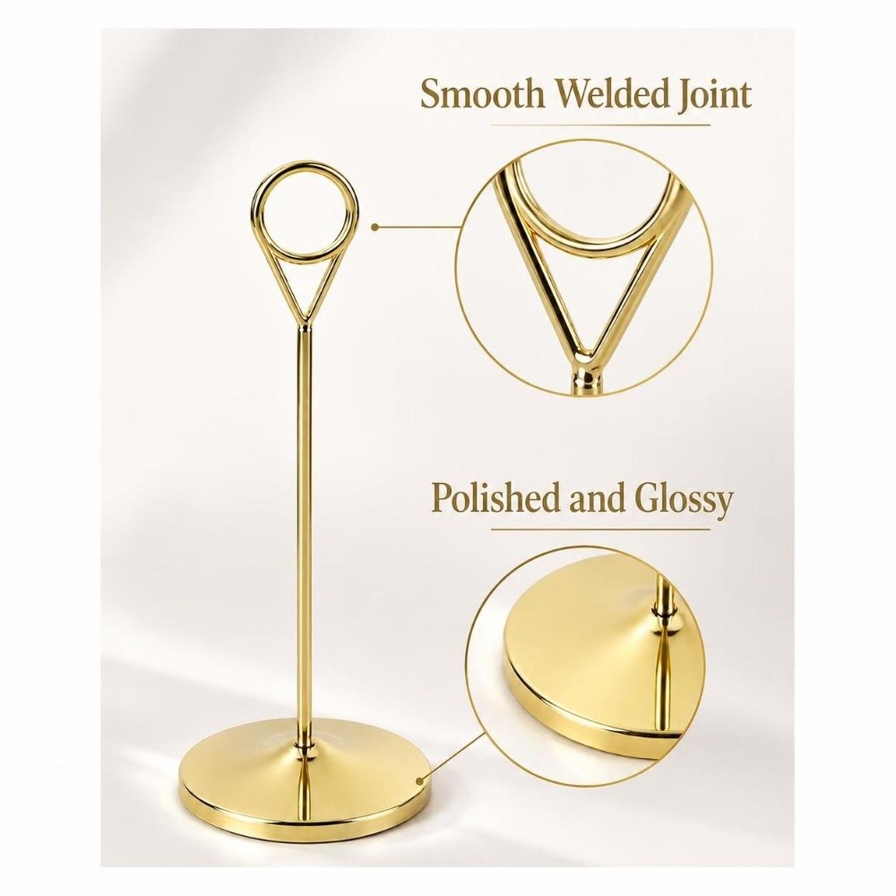 Portable Metal Table Number Ho - Table Number Gold 评论和价格